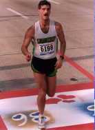 Jeff Falberg in 1998 Gasparilla Distance Classic 15K Race. Click here to enlarge.